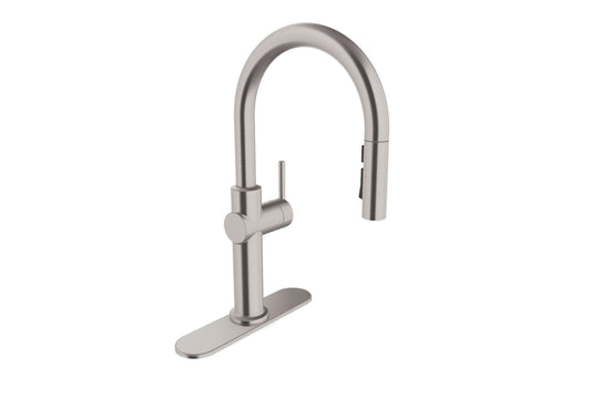 Kohler Crue Pull Down Single Handle Kitchen Sink Faucet- Vibrant Stainless