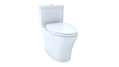 Toto Aquia IV Toilette monobloc 1,28 GPF et 0,8 GPF Cuvette allongée Washlet + connexion Hauteur 28,13" Hauteur du siège 17,62 Blanc