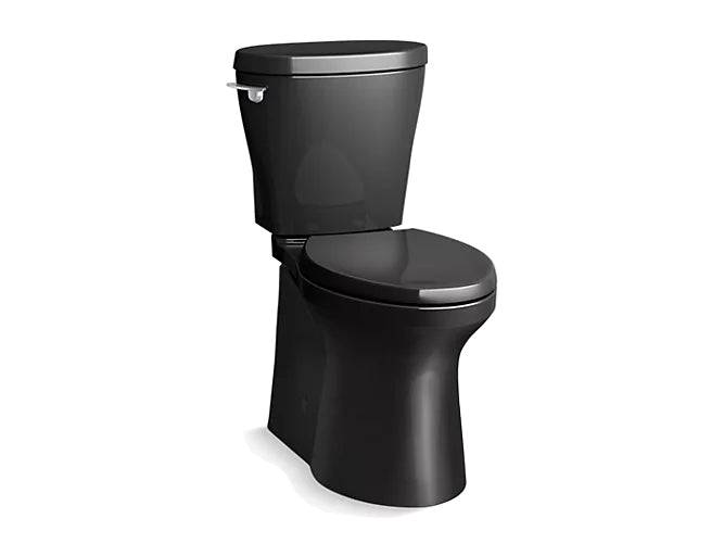 Kohler Betello Comfort Height Siphon de toilette allongé en deux pièces de 1,28 Gpf, technologie de chasse d'eau à tourbillon Revolution 360 et levier de déclenchement à gauche, siège non inclus