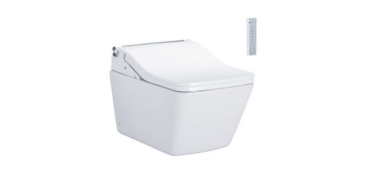 Toto Sp Washlet+ Sw Wall-hung Toilet - 1.28 GPF & 0.9 GPF - Matte Silver (Auto Flush)