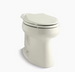 Kohler - Cuvette de toilette allongée à hauteur de chaise Highline Comfort Height avec élément brut de 10 po - Biscuit