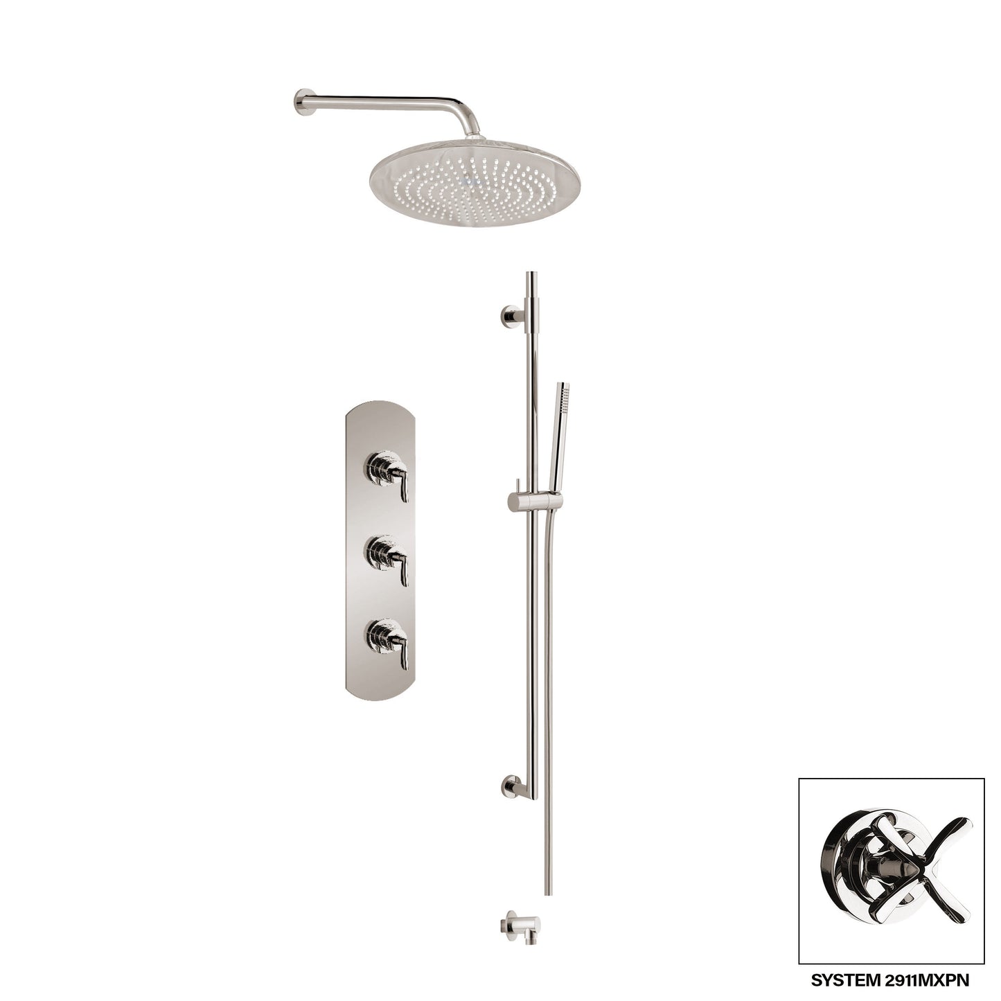 Aquadesign Products Shower Kits (Manhattan 2911ML) - Polished Nickel