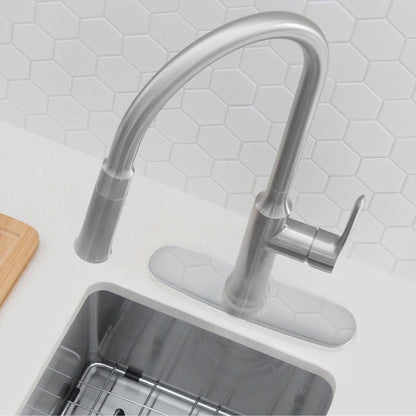 Stylish Kitchen Faucet Plate in Stainless Steel in Polished Chrome Finish A-802C - Renoz