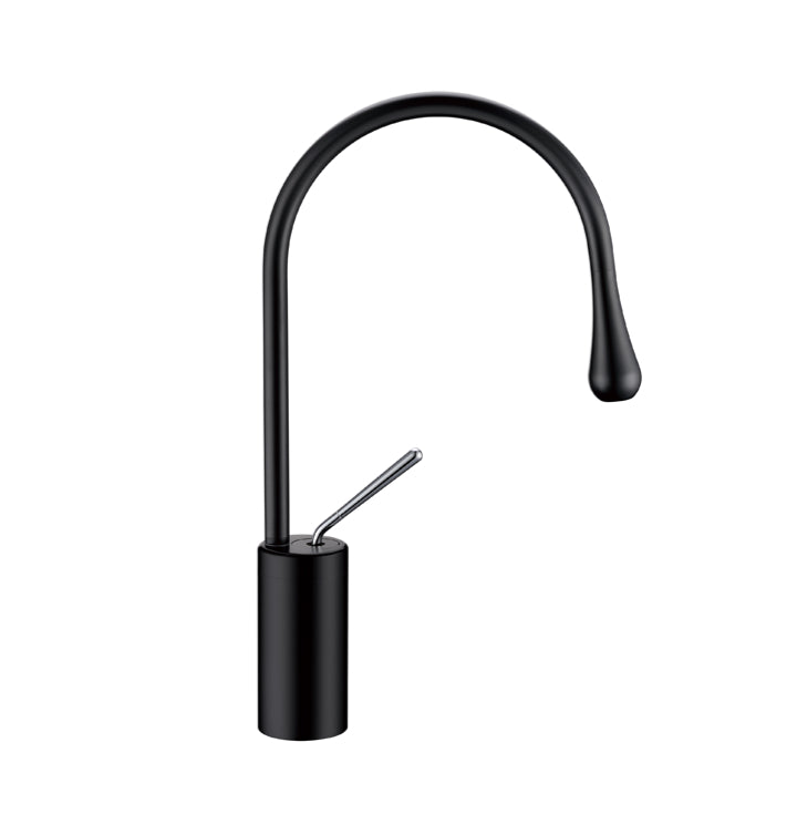 Streamline Cavalli Drop 19" Single Hole Vessel Lav With Waterdrop Spout 1.5gpm Bathroom Sink Faucet