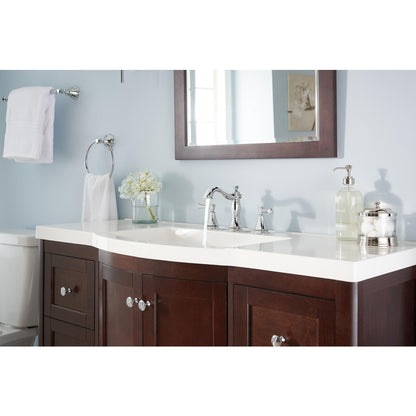 Delta CASSIDY Two Handle Widespread Bathroom Faucet With Metal Pop-Up- Chrome