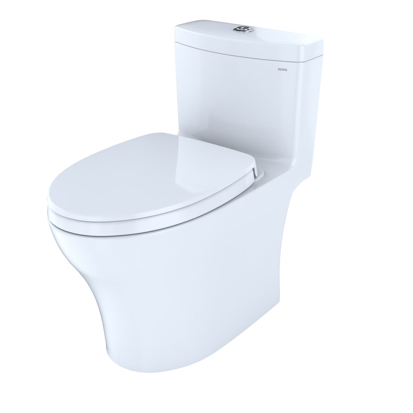 Toto Aquia IV One Piece Toilet 1.28 GPF & 0.8 GPF Elongated Bowl Washlet+ Connection Height 28.13" Seat Height 17.62 White