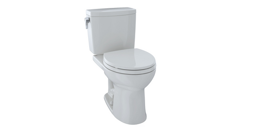 Toilettes deux pièces Toto Drake II, cuvette ronde, 1,0 GPF (blanc colonial)