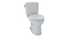 Toto Drake II Two-piece Toilet, Round Bowl, 1.0 GPF (Colonial White)