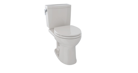 Toilettes deux pièces Toto Drake II, cuvette ronde, 1,0 GPF (beige Sedona)