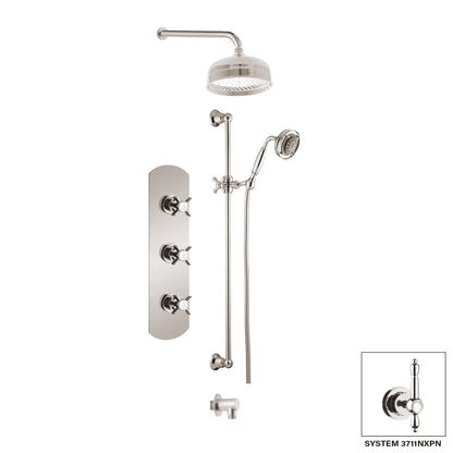 Aquadesign Products Shower Kits (Nostalgia 3711NX) - Polished Nickel