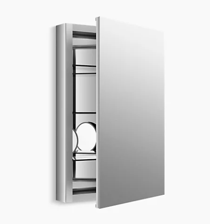 Kohler Verdera 20" W X 30" H Aluminum Medicine Cabinet With Adjustable Magnifying Mirror And Slow-Close Door