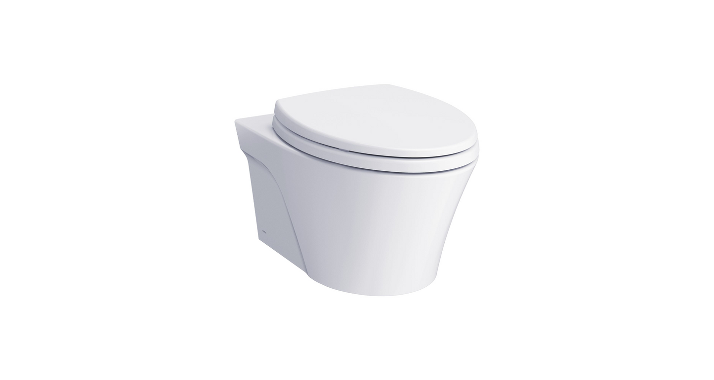 Toto Ap Wall-hung Dual-flush Toilet, 1.28 GPF & 0.9 GPF With Duofit in-wall Tank Unit-wh White