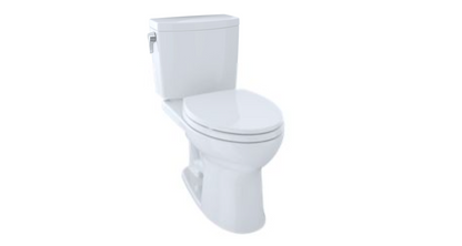 Toto Drake II 1G Two-piece Toilet, Elongated Bowl, 1.0 GPF (Cotton)