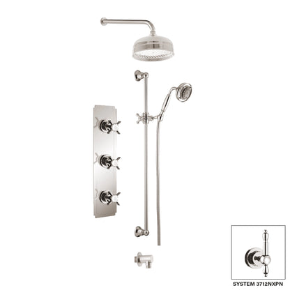Aquadesign Products Shower Kits (Nostalgia 3712NX) - Brushed Nickel