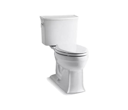 Kohler Archer Comfort Height Two Piece Elongated 1.28 Gpf Chair Height Toilet
