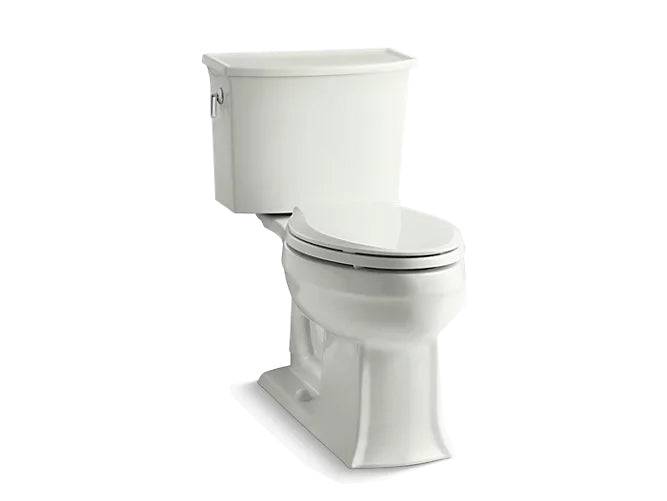 Kohler Archer Comfort Height Two Piece Elongated 1.28 Gpf Chair Height Toilet