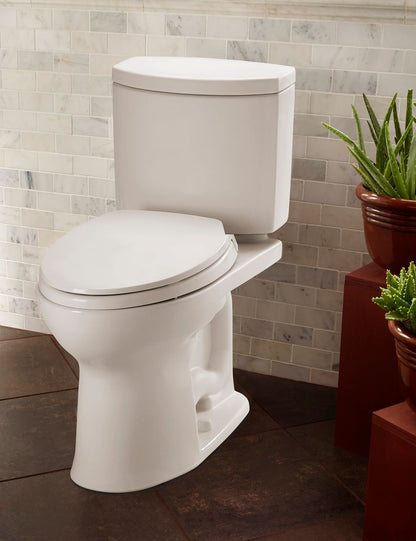 Toto Drake II 1G Two-piece Toilet, Elongated Bowl, 1.0 GPF (Cotton)