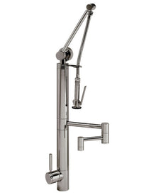 Waterstone Contemporary Gantry Pulldown Faucet – 12″ Articulated Spout 3710-12