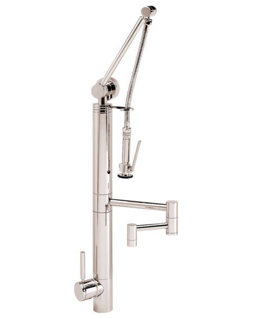 Waterstone Contemporary Gantry Pulldown Faucet – 12″ Articulated Spout 3710-12