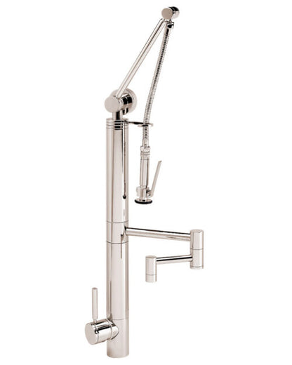 Waterstone Contemporary Gantry Pulldown Faucet – 12″ Articulated Spout 3710-12