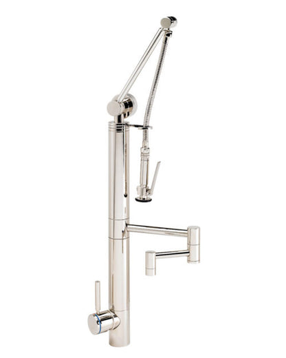 Waterstone Contemporary Gantry Pulldown Faucet – 12″ Articulated Spout 3710-12