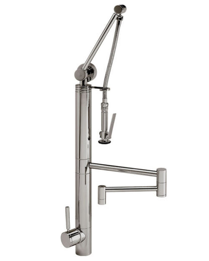 Waterstone Contemporary Gantry Pulldown Faucet – 18″ Articulated Spout 3710-18