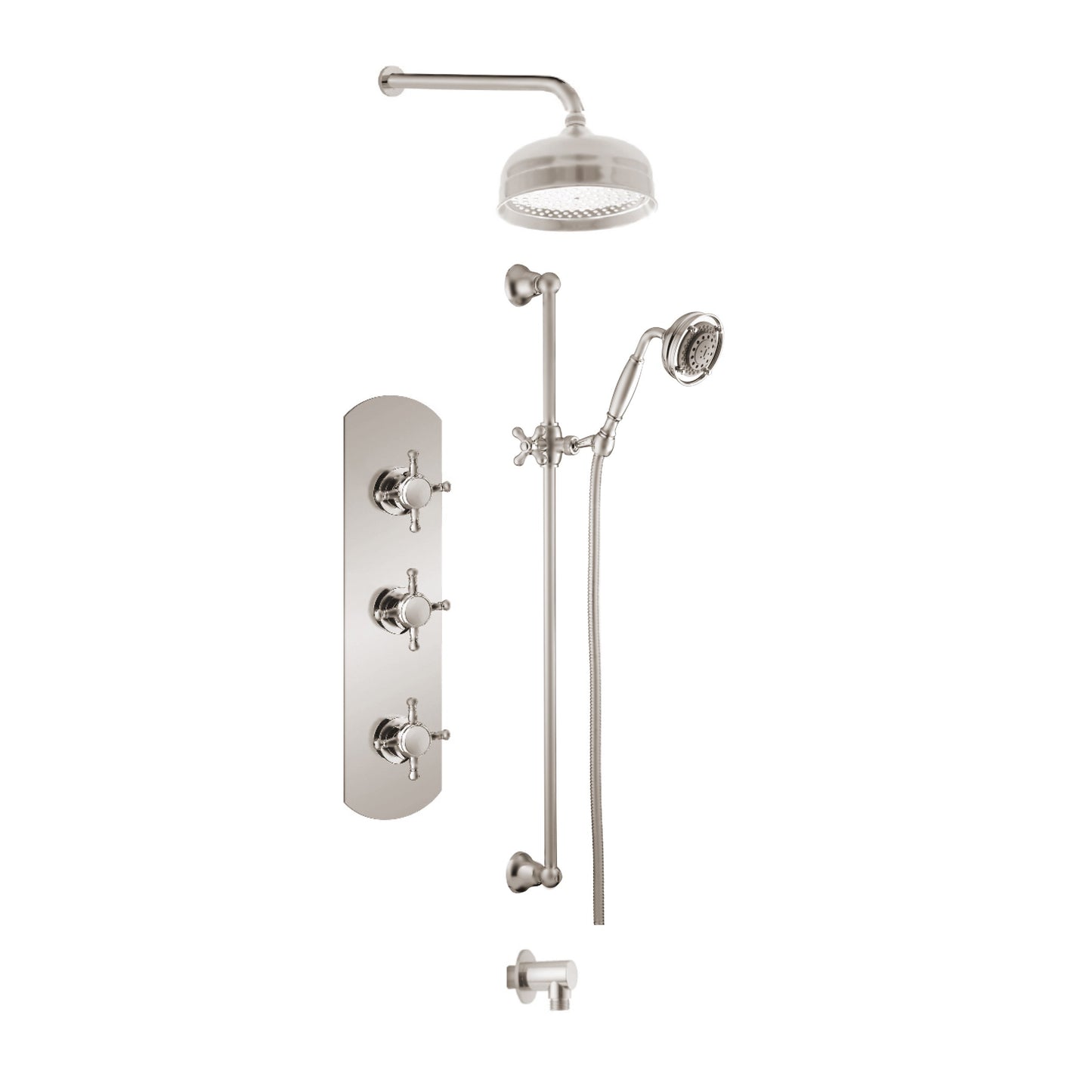 Aquadesign Products Shower Kit (Queen 3711QX) - Brushed Nickel