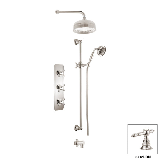 Aquadesign Products Shower Kit (Julia 3712JX) - Brushed Nickel