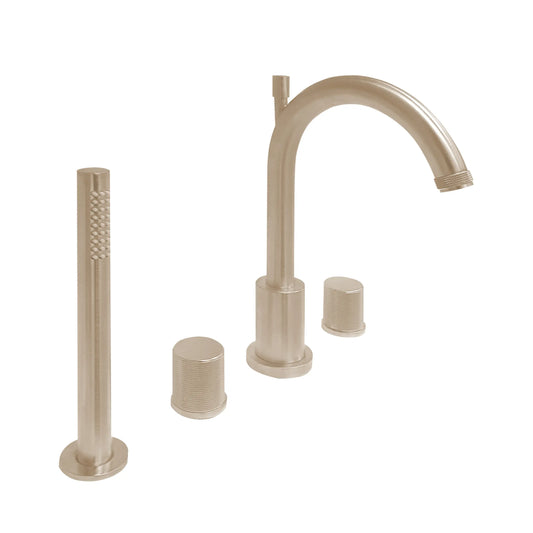 Aquadesign Products 4pc. Deck Mount (Contempo R3086) - Brushed Nickel