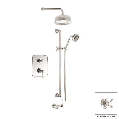 Aquadesign Products Shower Kit (Colonial 37CL) - Brushed Nickel