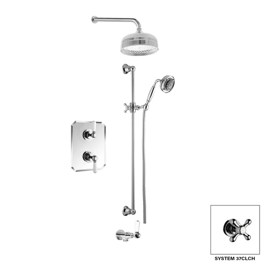 Aquadesign Products Shower Kit (Colonial 37CL) - Chrome