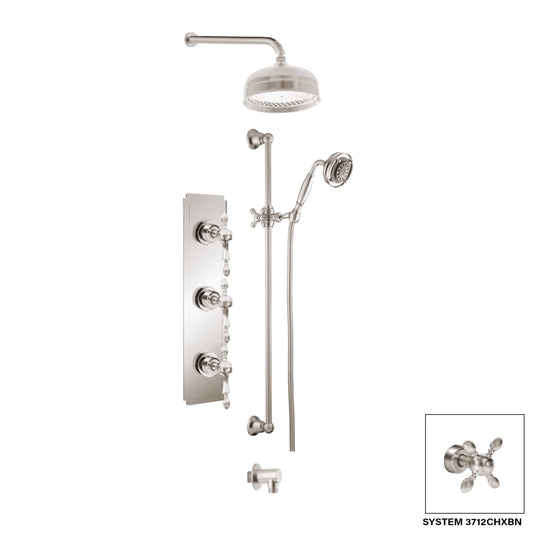 Aquadesign Products Shower Kit (Chopin 3712CHL) - Brushed Nickel