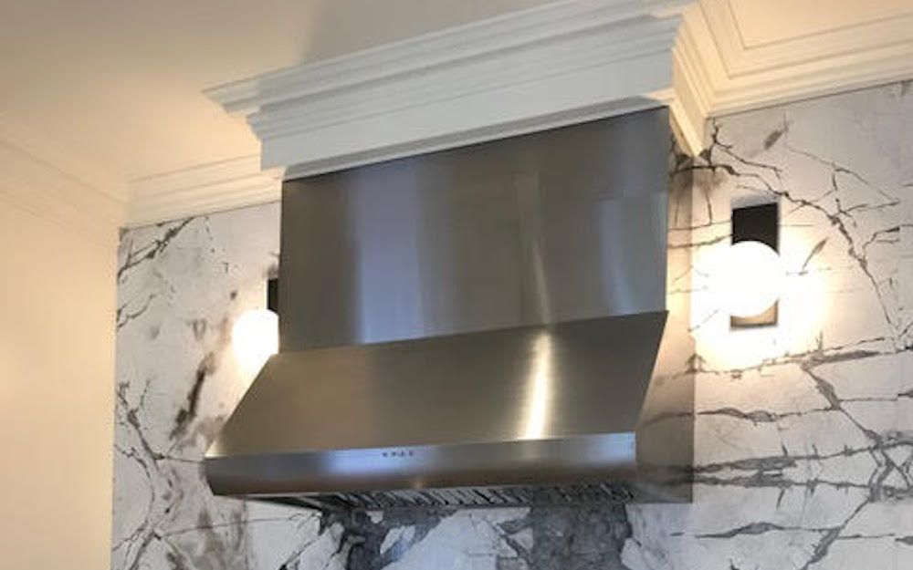 Cyclone Pro Collection PTB812 42" Undermount or Wall Mount Range Hood Kitchen Exhaust Fan (With Chimney)