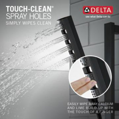 Delta H2Okinetic Hand Shower 1.75 GPM w/Slide Bar 4S- Matte Black