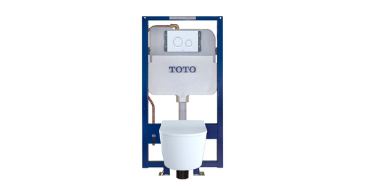 Toto Rp Wall-hung Toilet & In-wall Tank System - 1.28/0.9 GPF -Matte Silver