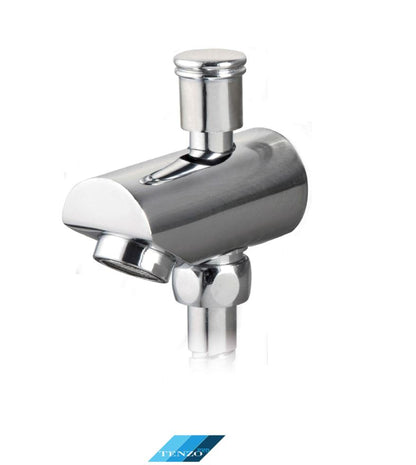 Tenzo Evolo Shower Column Brushed Stainless Steel With Diverter Spout