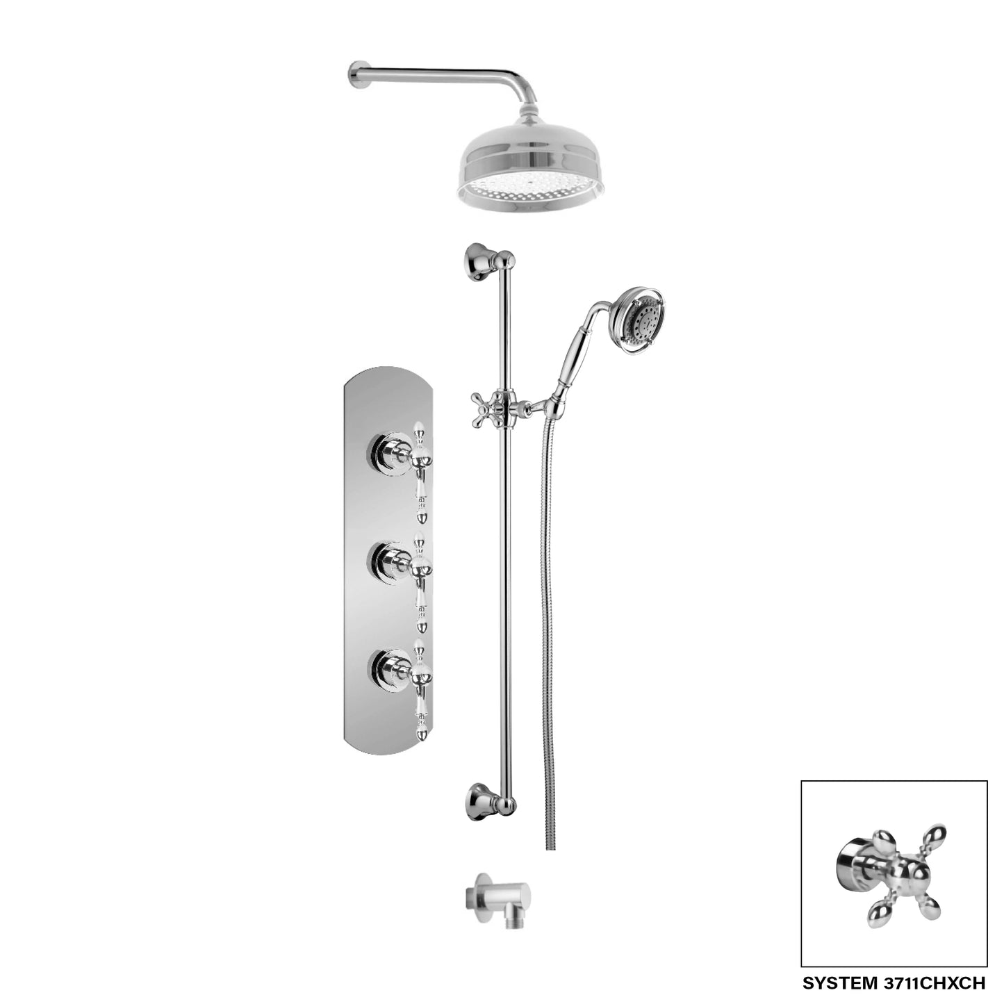 Aquadesign Products Shower Kit (Chopin 3711CHL) - Chrome
