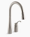 Kohler - Simplice Pull-Down Kitchen Sink Faucet With Three-Function Sprayhead