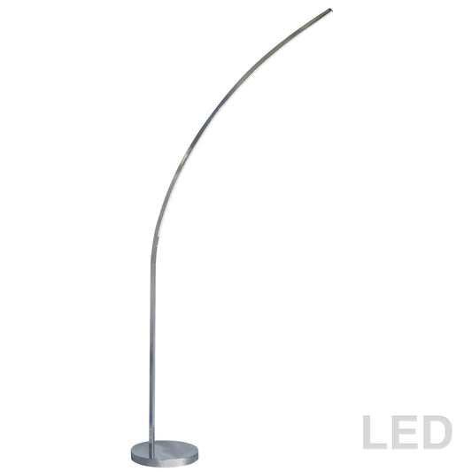 Dainolite 22W LED Floor Lamp Polished Chrome Finish - Renoz