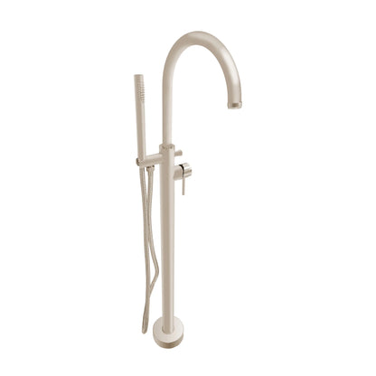 Aquadesign Products Floor Mount Tub Filler (Contempo R3686) - Brushed Nickel