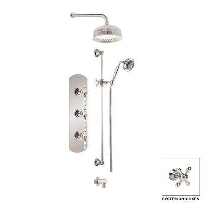 Aquadesign Products Shower Kit (Chopin 3711CHL) - Brushed Nickel