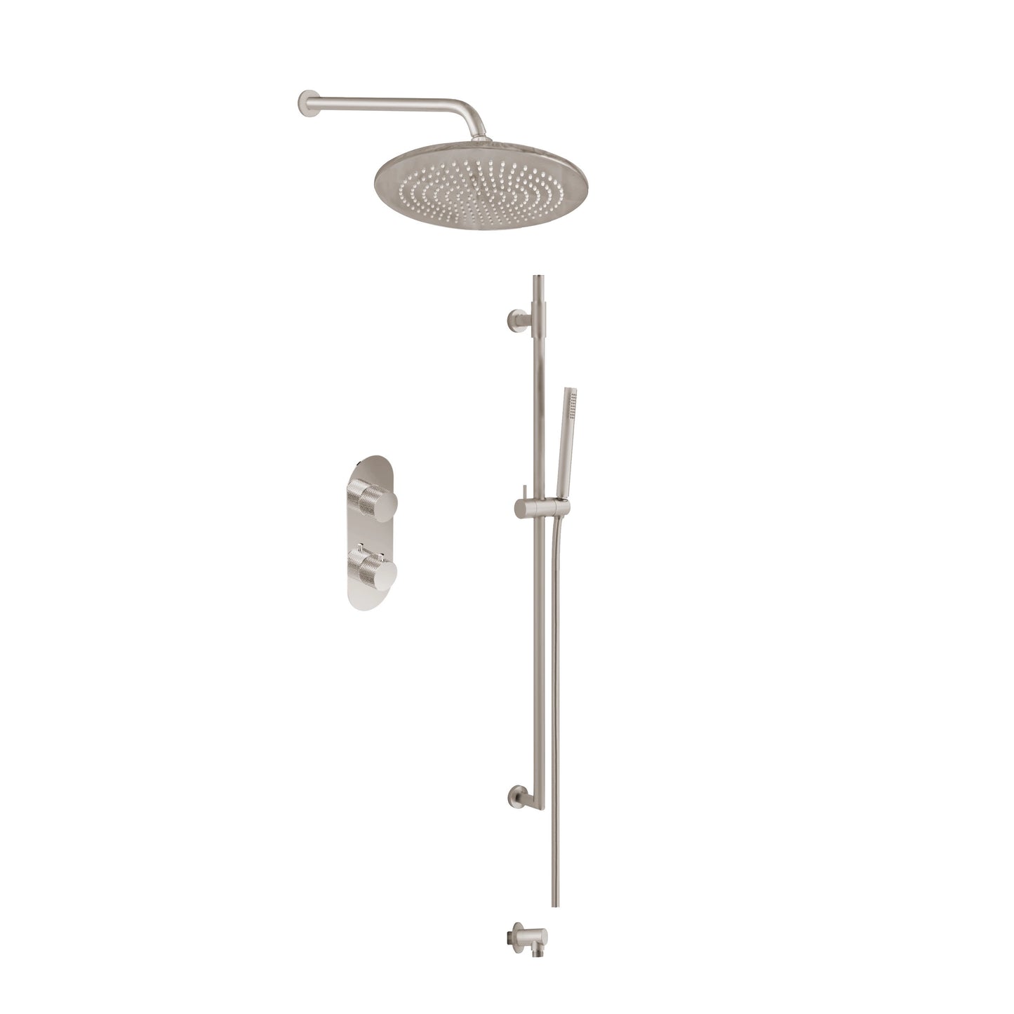 Aquadesign Products Shower Kit (Contempo X100CT-A) - Brushed Nickel