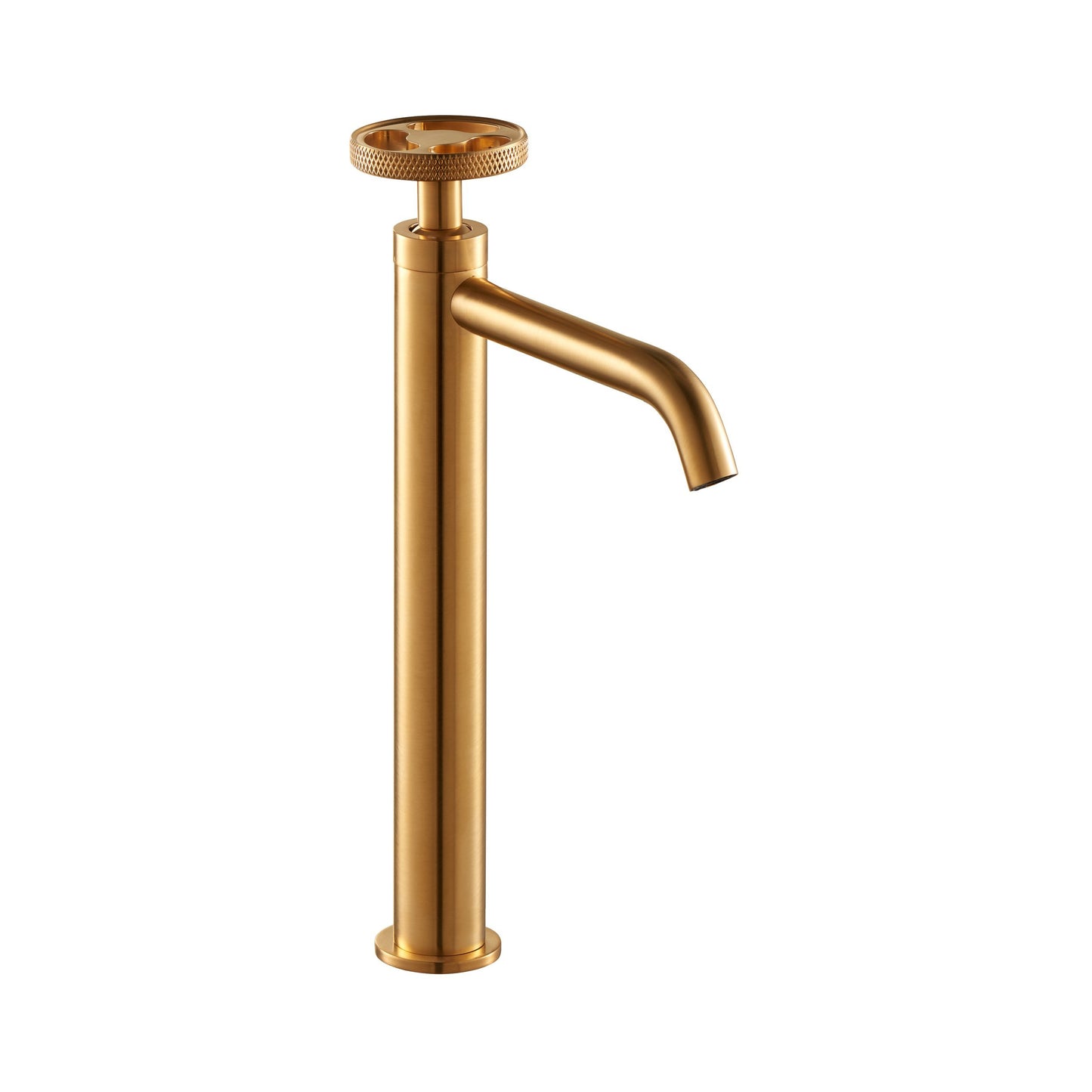 Aquadesign Products Tall Single Hole Lav – With Pop-up Included (Twist 47104) - Brushed Gold