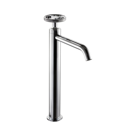 Aquadesign Products Tall Single Hole Lav – With Pop-up Included (Twist 47104) - Chrome
