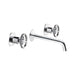 Aquadesign Products 2 Handle Wall Mount – With Pop-up Included - Chrome
