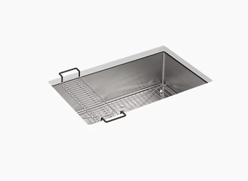 Kohler Strive29" X 18-5/16" X 9-5/16" Undermount Single-Bowl Medium Kitchen Sink With Rack