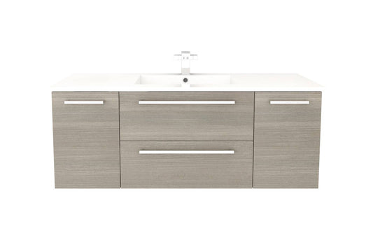 Cutler Silhouette Collection 48″ 2 Drawer / 2 Door Wall Hung Bathroom Vanity Aria