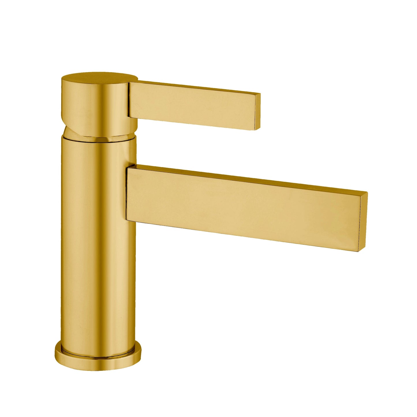 Aquadesign Products Single Hole Lav – Drain Included (Caso 500014) - Brushed Gold