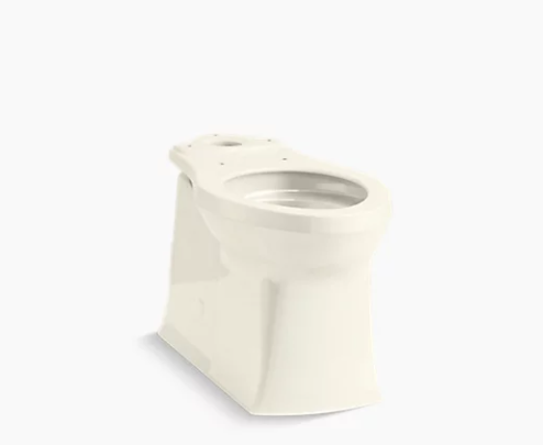 Cuvette de toilette à hauteur de chaise allongée à hauteur confortable Corbelle de Kohler - Biscuit