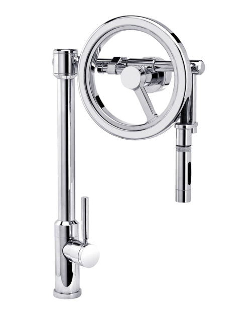 Waterstone Endeavor Wheel Pulldown Faucet – Toggle Sprayer 5125